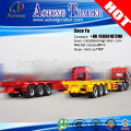 China 380HP truck tracor head matched 50tons capacity 3 axles container 40ft skeletal semi trailer